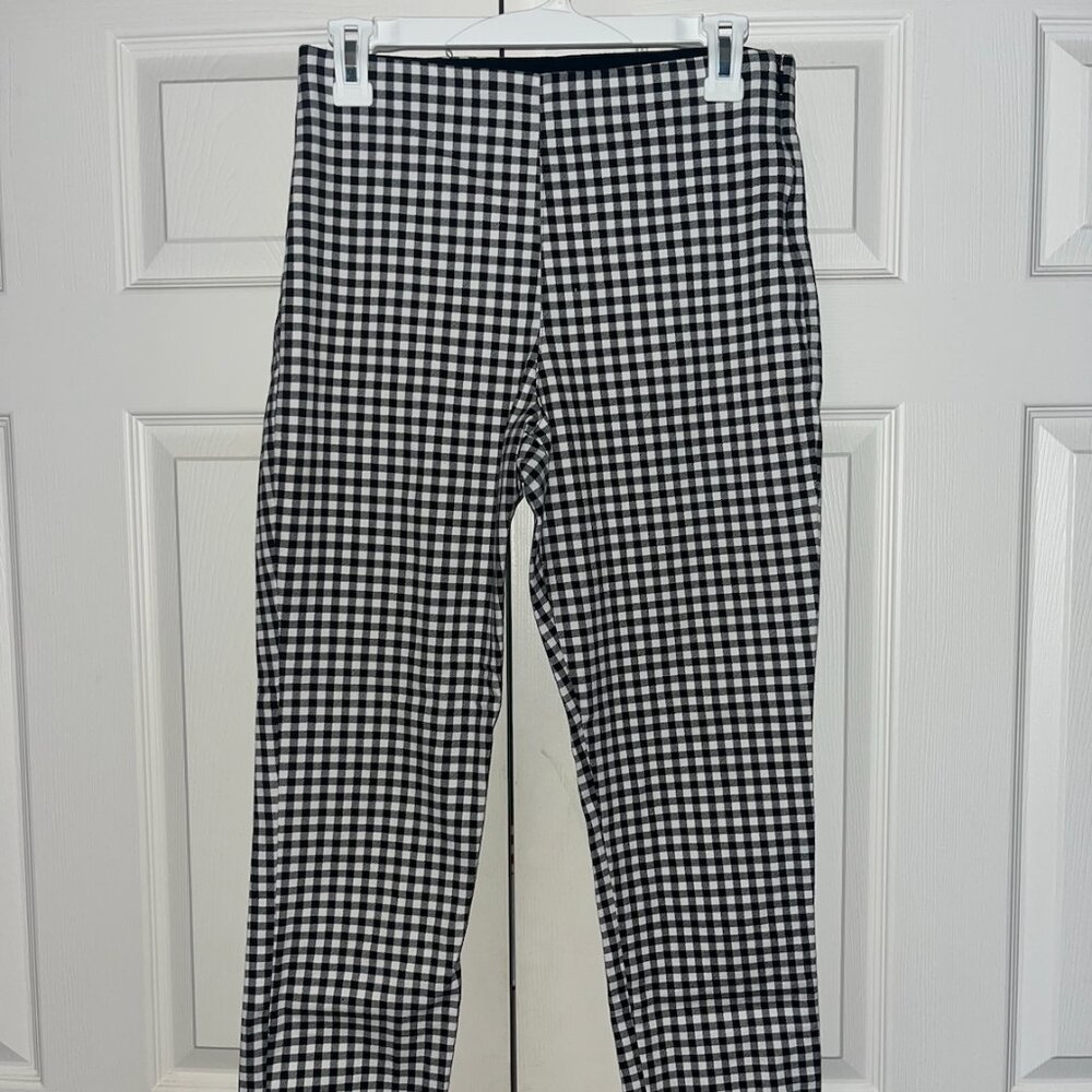 Old Navy - Black and White Checkered Capri Dress Pants